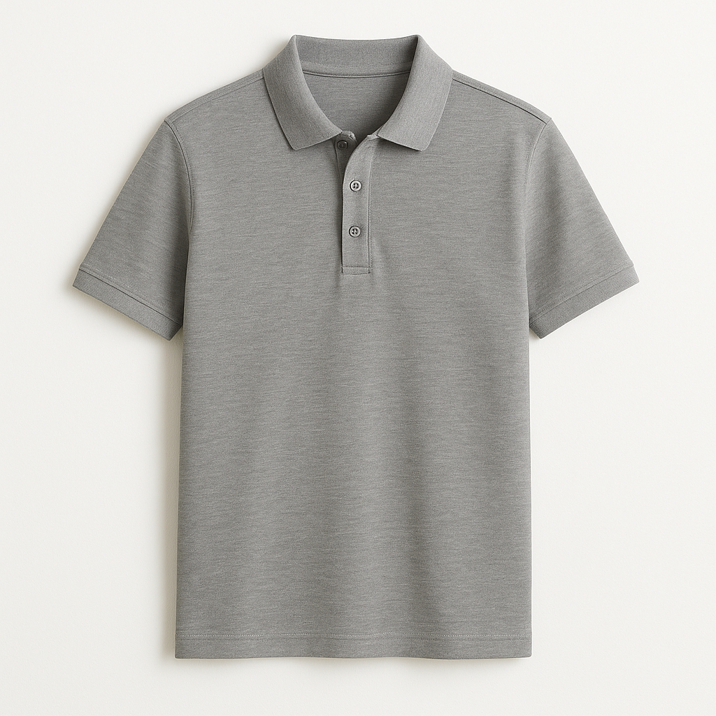 Polo Gris Minimalista